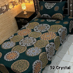 4 Pieces Crystal Cotton Single Pair Bedsheet SB 511