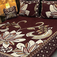 Fancy Velvet Bed Sheet Set - 4 Pieces FVB 223
