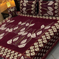 Fancy Velvet Bed Sheet Set - 4 Pieces FVB 225