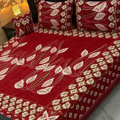 Fancy Velvet Bed Sheet Set - 4 Pieces FVB 227