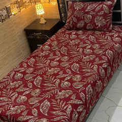 4 Pieces Crystal Cotton Single Pair Bedsheet SB 517