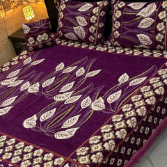 Fancy Velvet Bed Sheet Set - 4 Pieces FVB 228