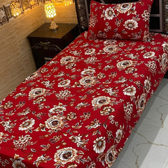 4 Pieces Crystal Cotton Single Pair Bedsheet SB 519