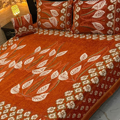 Fancy Velvet Bed Sheet Set - 4 Pieces FVB 229