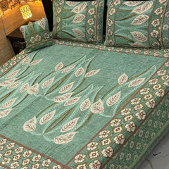 Fancy Velvet Bed Sheet Set - 4 Pieces FVB 232