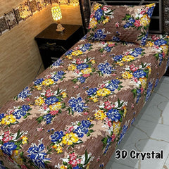 4 Pieces Crystal Cotton Single Pair Bedsheet SB 522