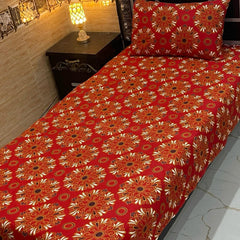 4 Pieces Crystal Cotton Single Pair Bedsheet SB 527