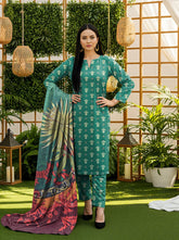 3 Pcs Lawn Unstitched Suit 529