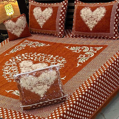 Fancy Velvet Bed Sheet Set - 4 Pieces FVB 241