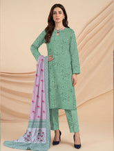 3 Pcs Lawn Unstitched Suit 535