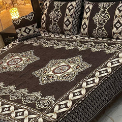 Fancy Velvet Bed Sheet Set - 4 Pieces FVB 246