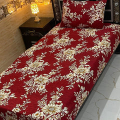 4 Pieces Crystal Cotton Single Pair Bedsheet SB 503
