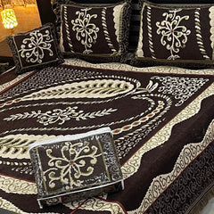 Fancy Velvet Bed Sheet Set - 4 Pieces FVB 251