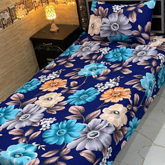 4 Pieces Crystal Cotton Single Pair Bedsheet SB 542