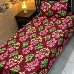4 Pieces Crystal Cotton Single Pair Bedsheet SB 544