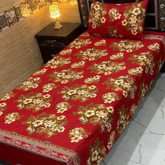 4 Pieces Crystal Cotton Single Pair Bedsheet SB 547