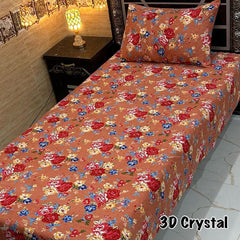 4 Pieces Crystal Cotton Single Pair Bedsheet SB 551