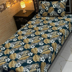 4 Pieces Crystal Cotton Single Pair Bedsheet SB 561