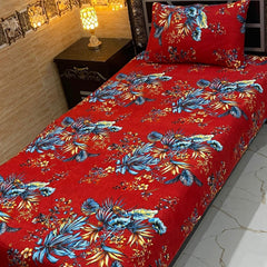 4 Pieces Crystal Cotton Single Pair Bedsheet SB 506