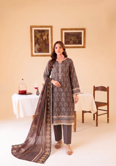 3 Pcs Lawn Unstitched Suit 571