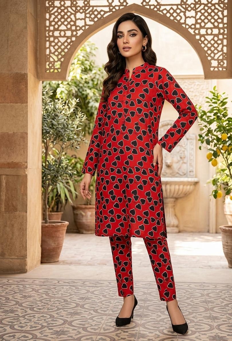 2 Pcs Ladies Suit  Des  114