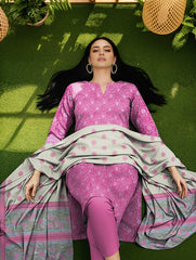 3 Pcs Lawn Unstitched Suit 525