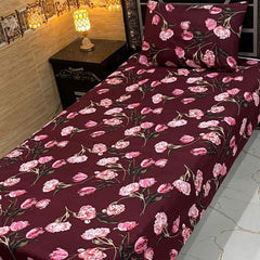4 Pieces Crystal Cotton Single Pair Bedsheet  SB 539