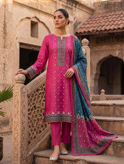 3 Pcs Lawn Unstitched Suit 582