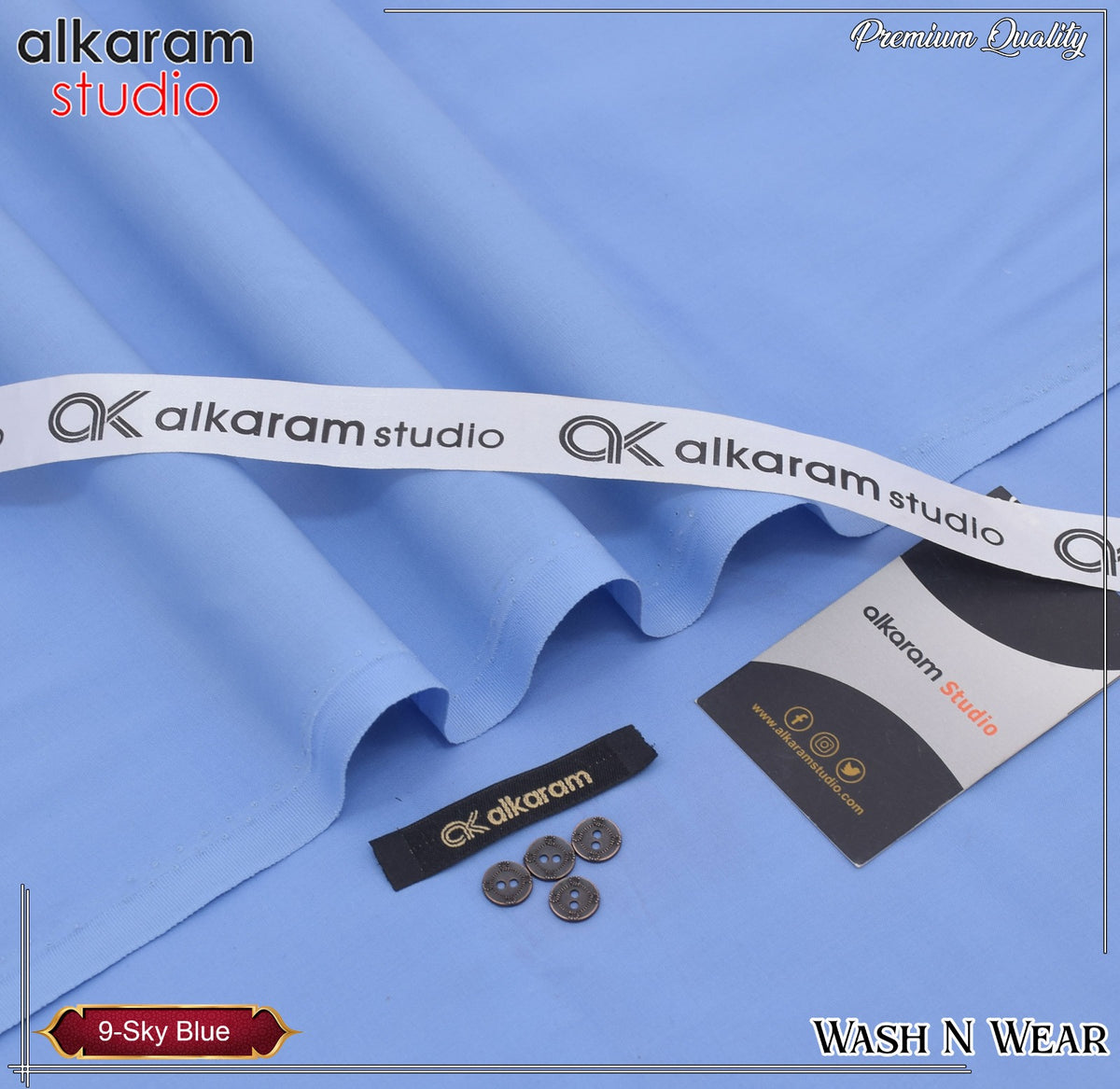 Unstitched Premium Wash N Wear 909