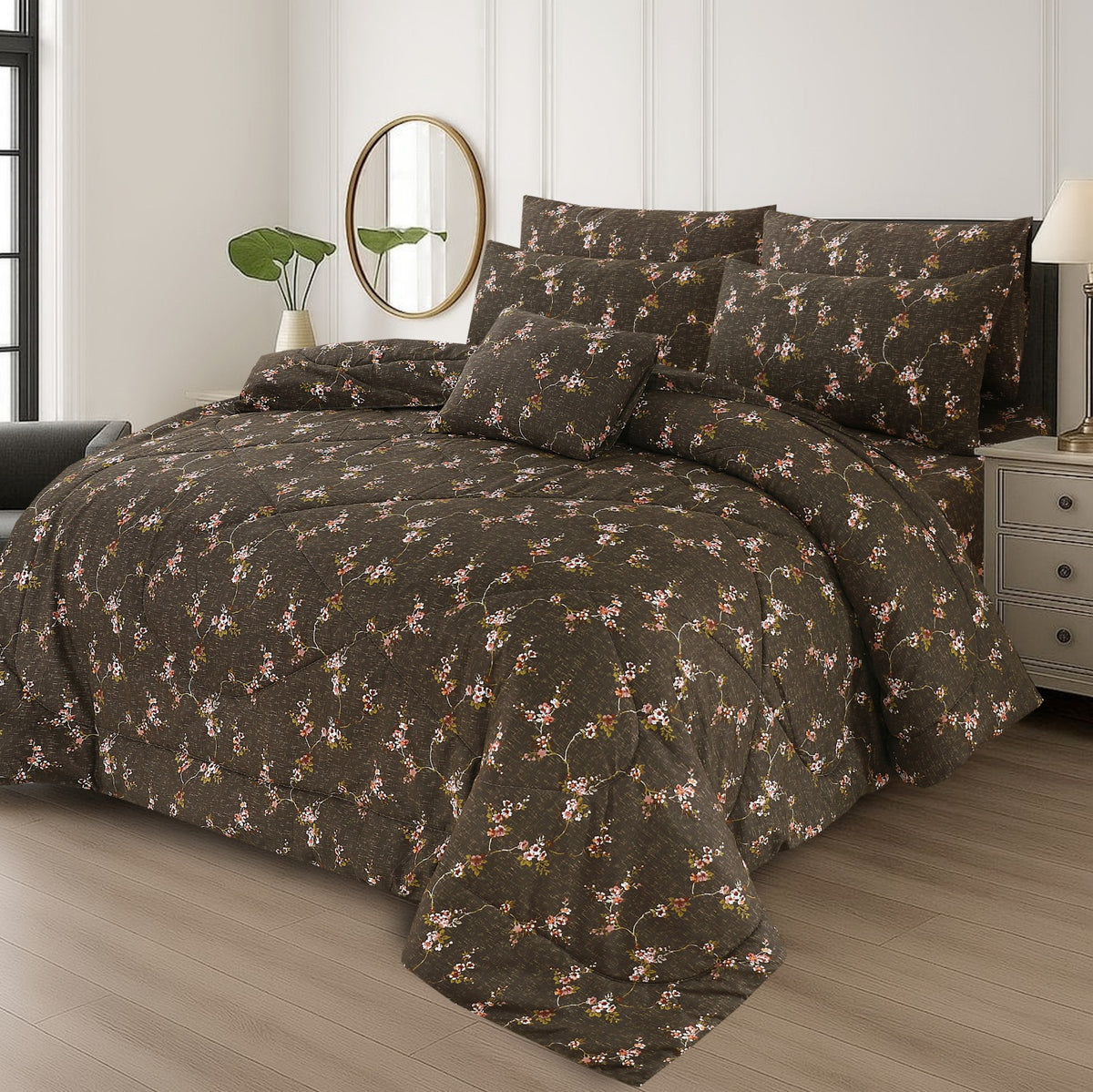 7 Pieces Quilted Comforter Set AK 152